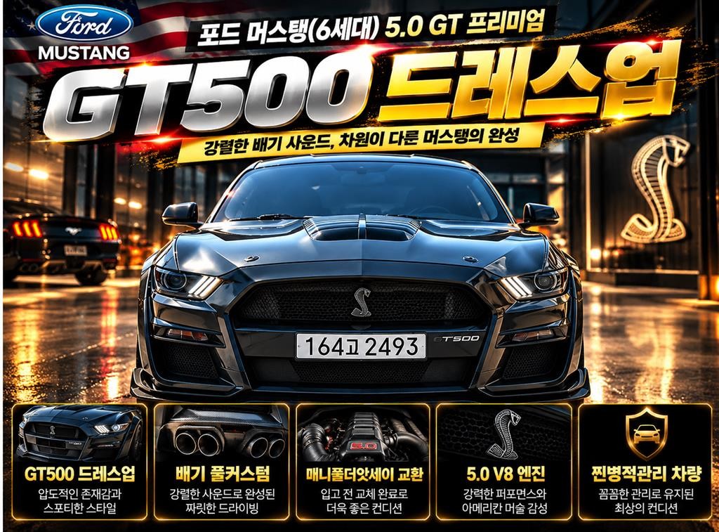 포드 머스탱 머스탱 6세대 5.0 GT 쿠페 이미지 1