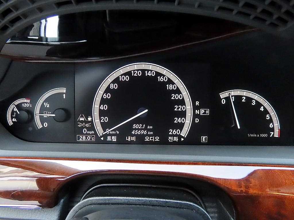 벤츠 S 클래스 S클래스-W221 S500L 이미지 9