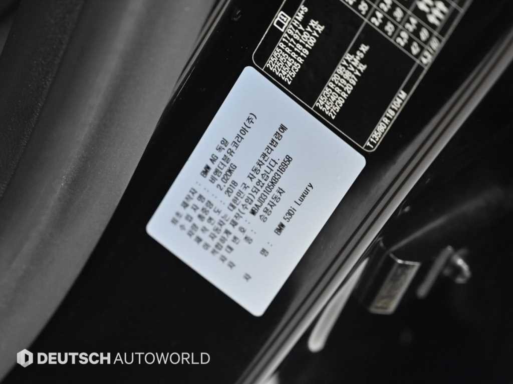 BMW 5시리즈 5시리즈 (G30) 530i 럭셔리 플러스 이미지 20