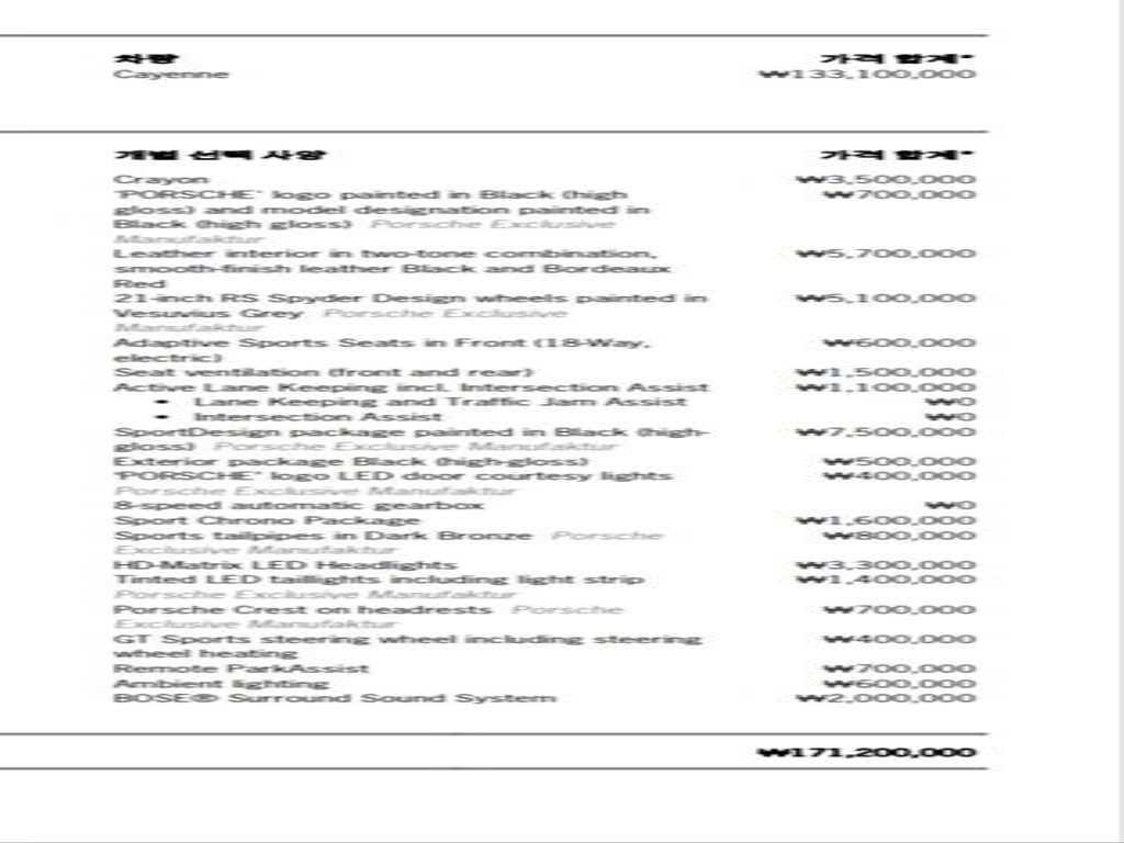 포르쉐 카이엔 카이엔(PO536) 3.0 이미지 20