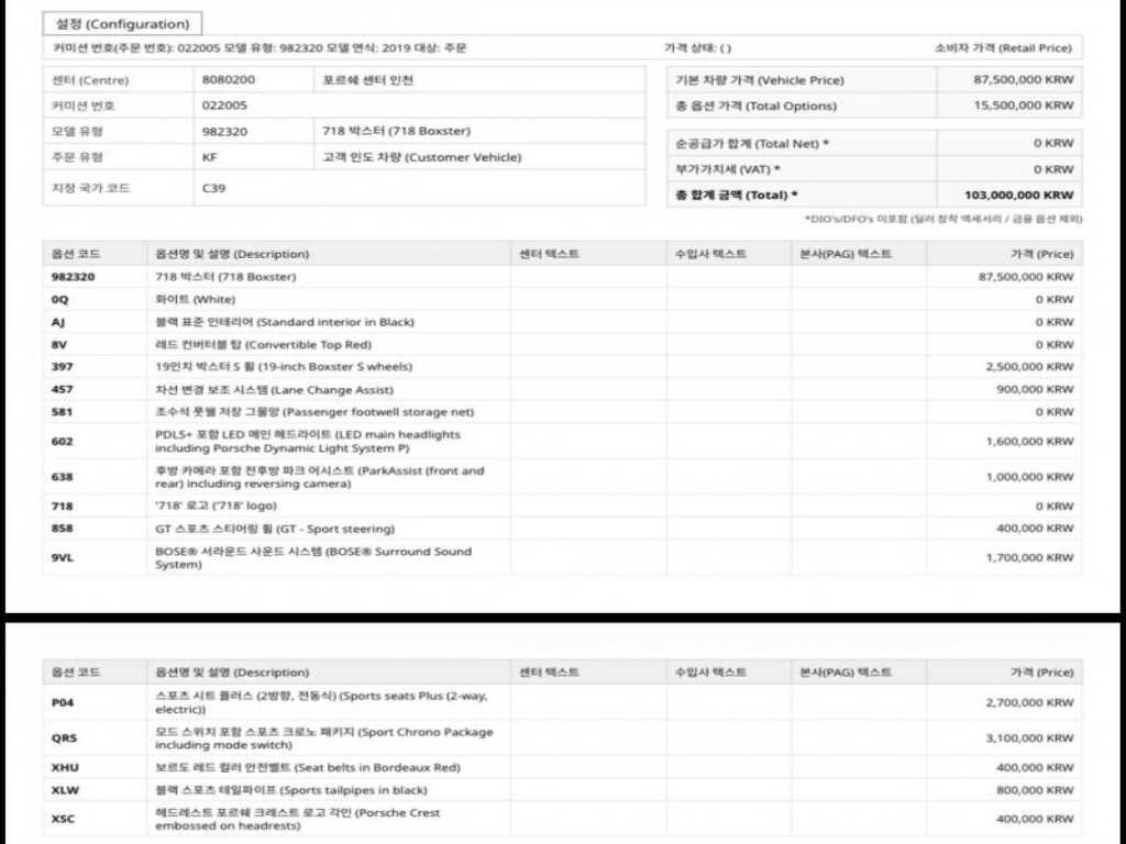 포르쉐 718 718 박스터 2.0 이미지 20