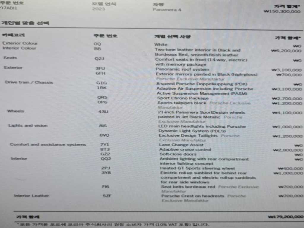 포르쉐 파나메라 파나메라(971) 2.9 4 이미지 20