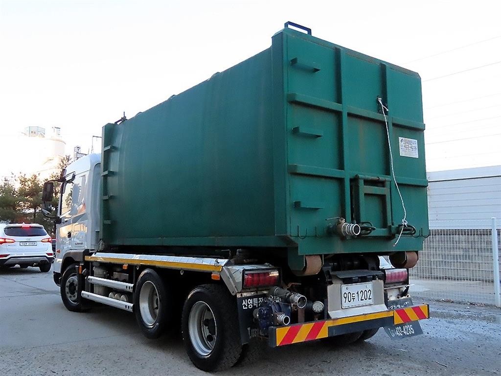 중대형화물 압축진개 암롤트럭 현대 파비스 이미지 3